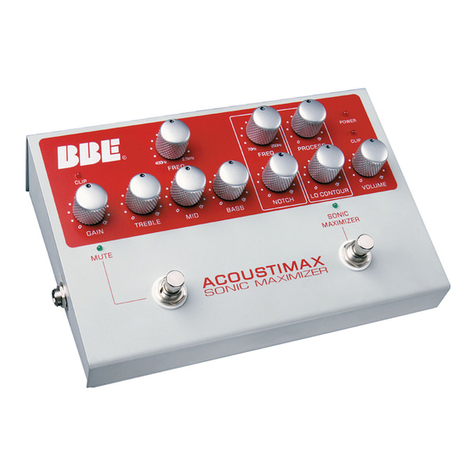 BBE ACOUSTIMAX User manual