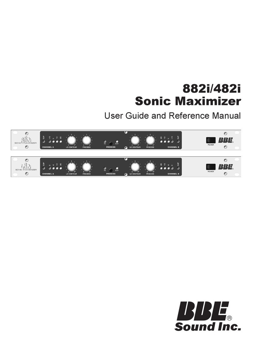 BBE 482I - REV 2 User manual