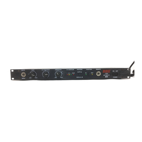BBE Sonic Maximizer 411 User manual