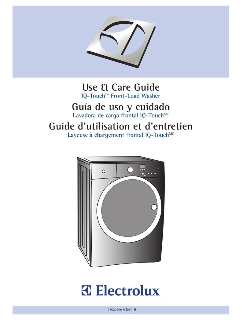 Electrolux EIFLW55HIW - 27" Front-Load Washer User manual Electrolux EIFLW55HIW - 27" Front-Load Washer User manual