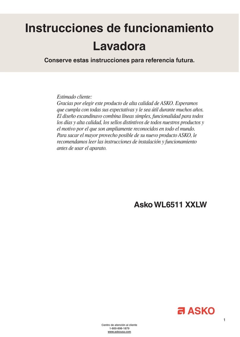 Asko WL6511XXL User manual