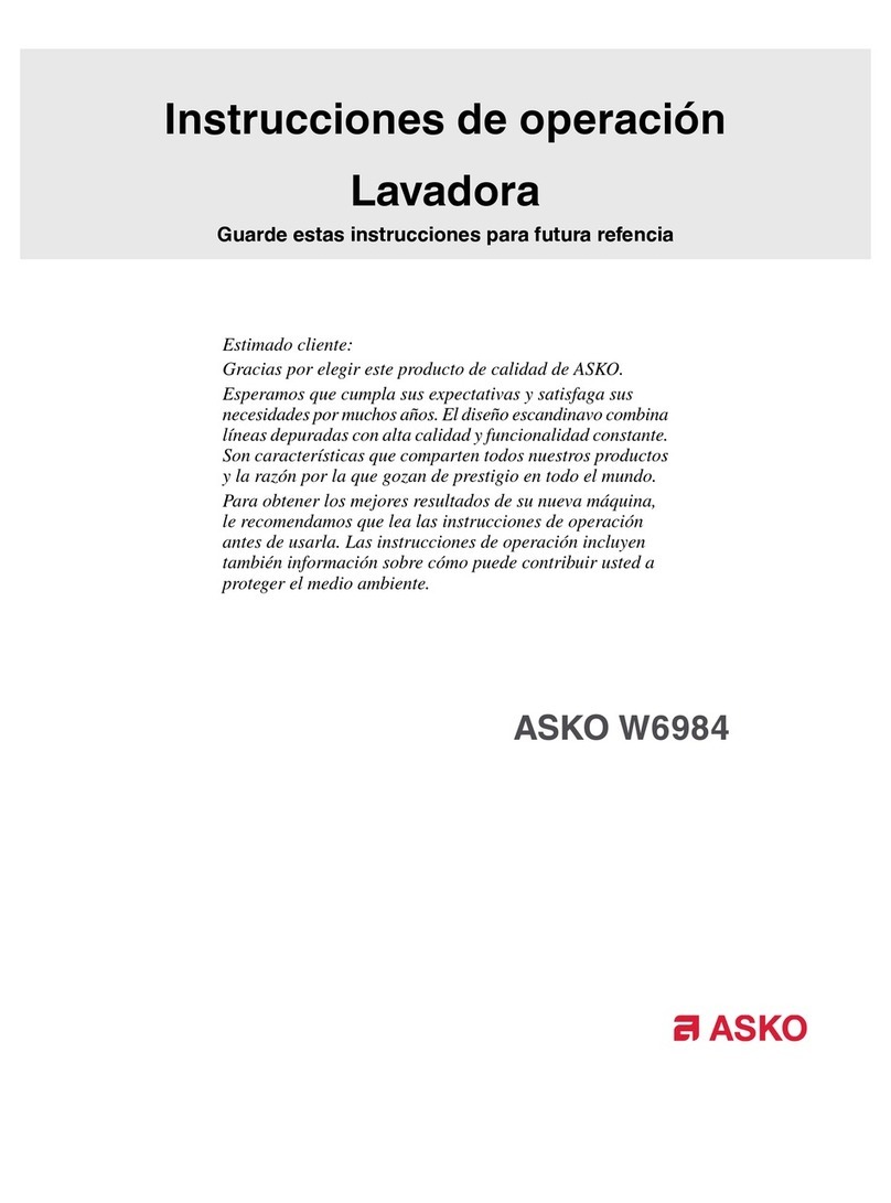 Asko W6984 User manual