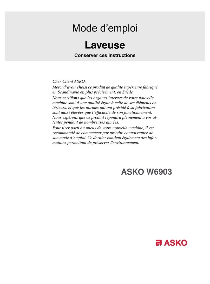 Asko W6903 User manual