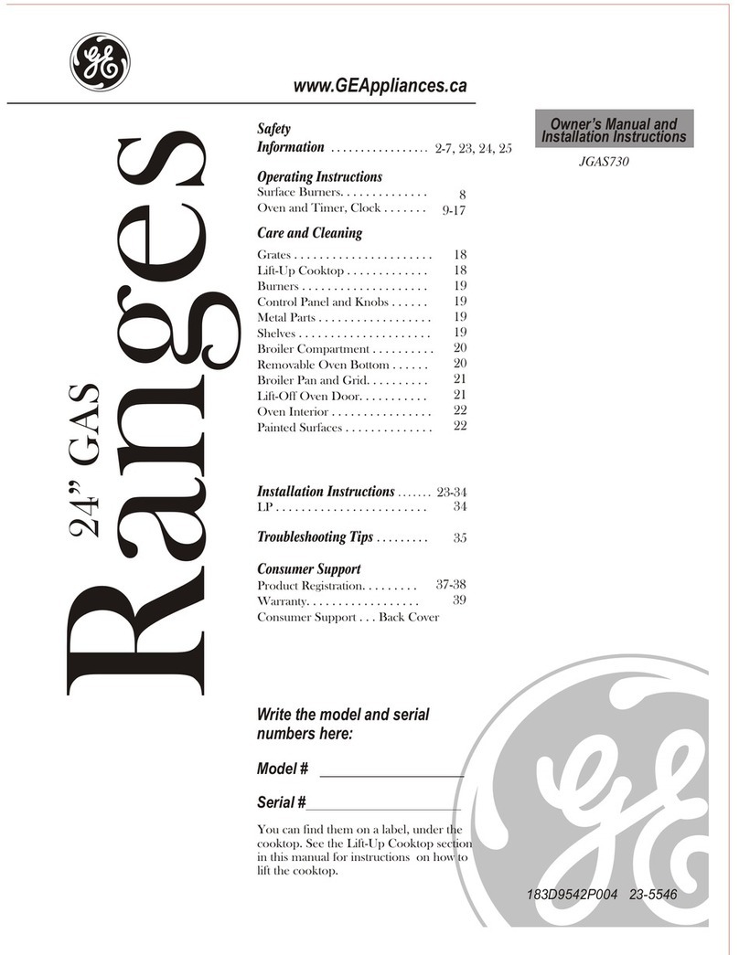 GE JGAS730 Service manual