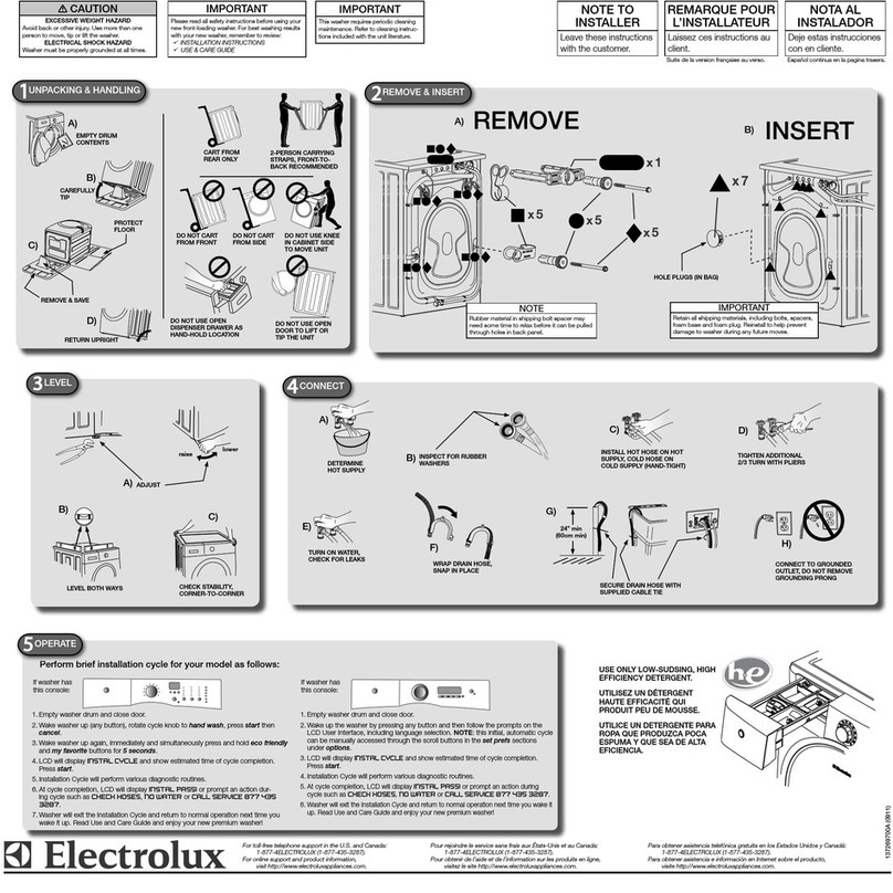 Electrolux EIFLS60LSS installation instructions