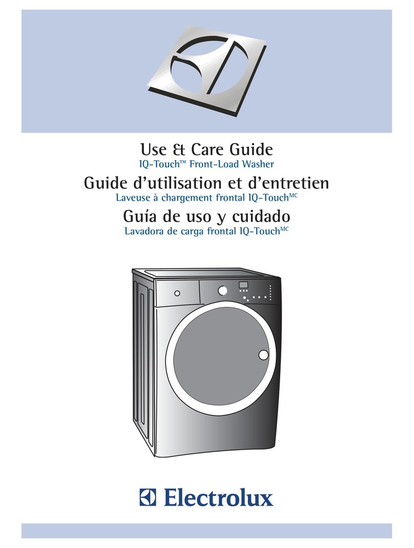 Electrolux EIFLS55IIW - 27" Front-Load Steam Washer Guía de Uso y Cuidado Electrolux EIFLS55IIW - 27" Front-Load Steam Washer Guía de Uso y Cuidado