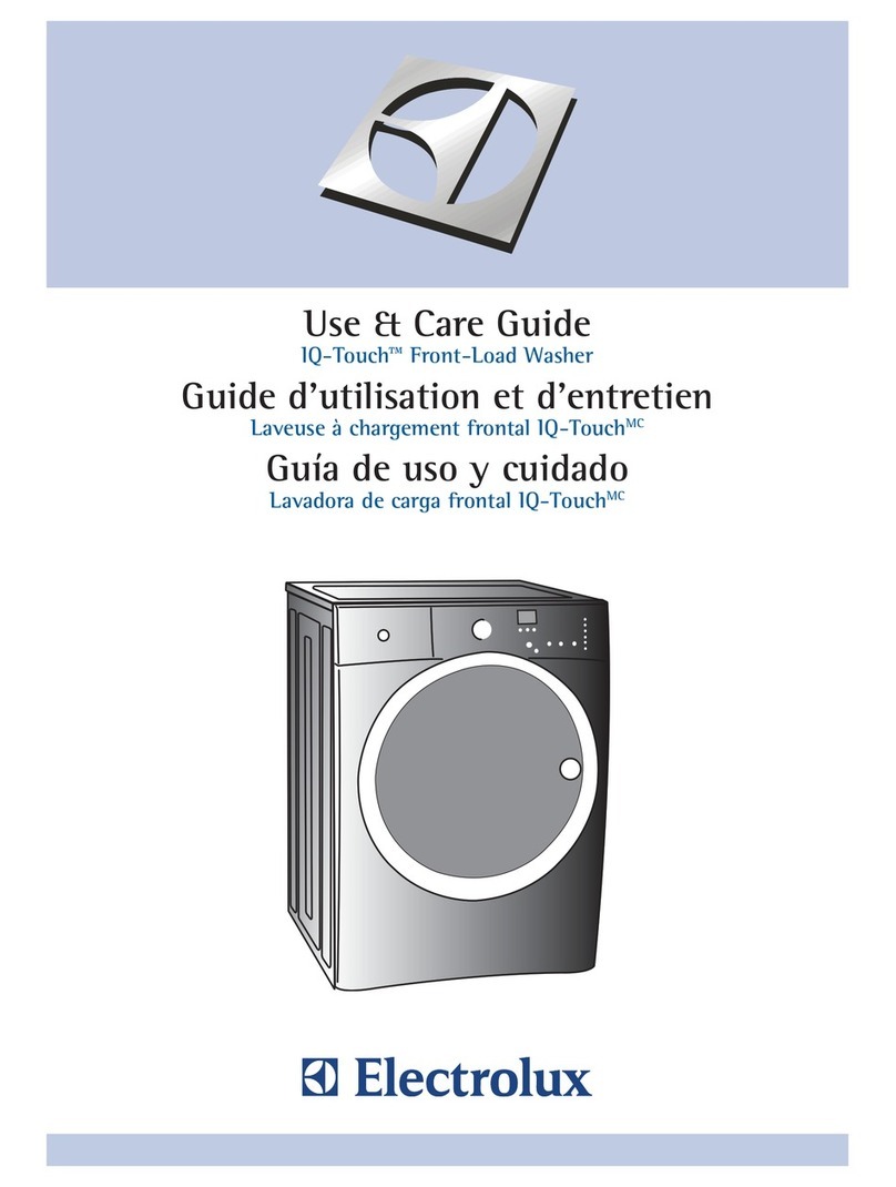 Electrolux EIFLS55IIW - 27" Front-Load Steam Washer Service manual