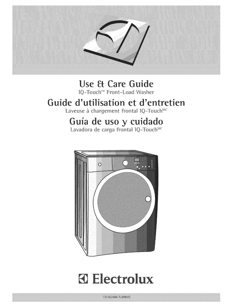 Electrolux EIFLS55I - 27'' Front-Load Washer User manual Electrolux EIFLS55I - 27'' Front-Load Washer User manual