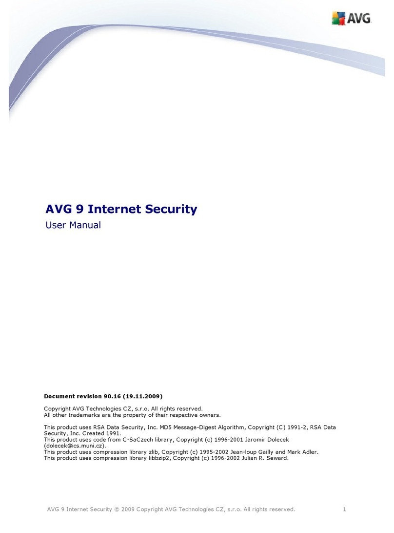 AVG 9 INTERNET SECURITY - REVISED 11-2009 User manual