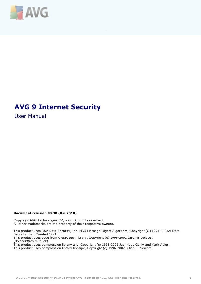 AVG 9 INTERNET SECURITY - REVISED 6-2010 User manual