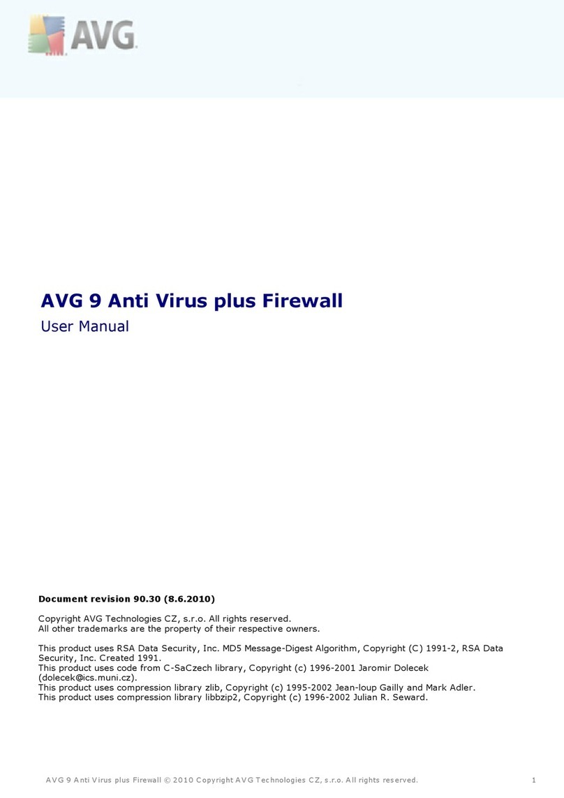 AVG 9 ANTI VIRUS PLUS FIREWALL User manual