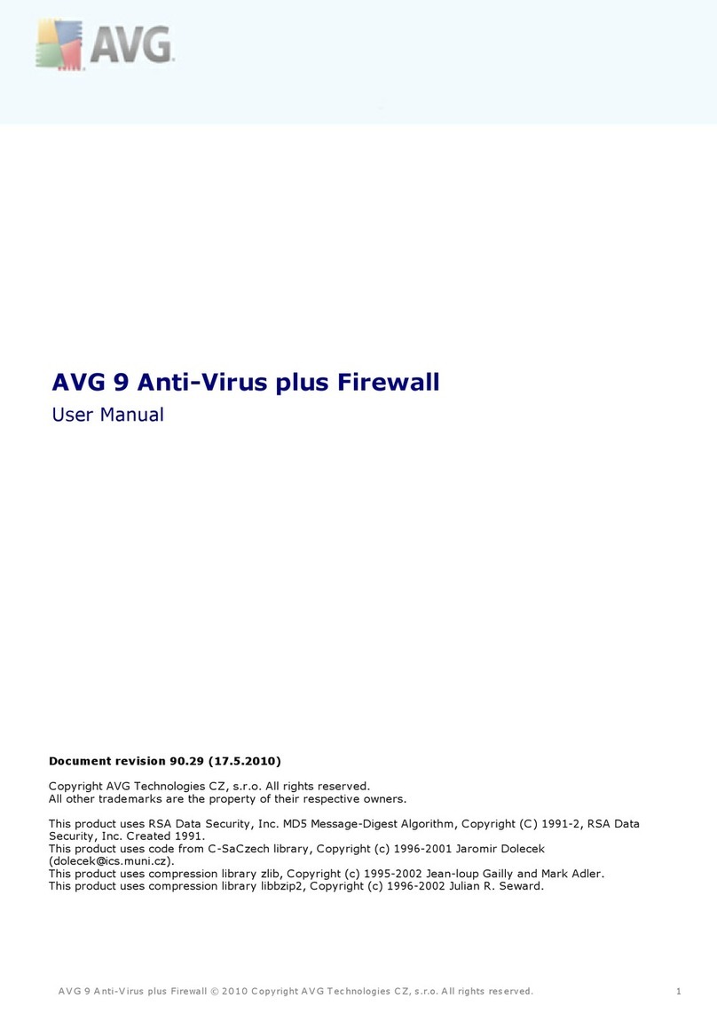 AVG 9 ANTI-VIRUS PLUS FIREWALL 90. User manual