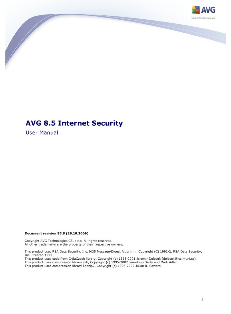 AVG 8.5 INTERNET SECURITY - V 85.8 user manual
