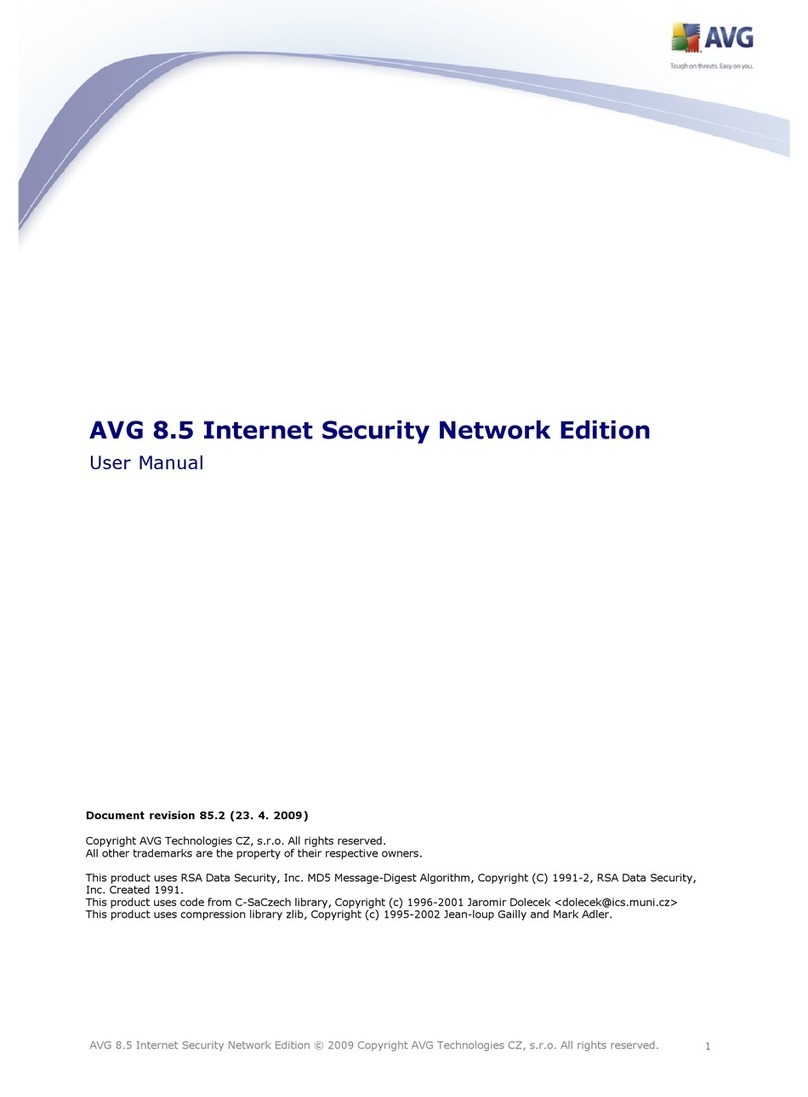 AVG 8.5 INTERNET SECURITY NETWORK EDITION - V... user manual