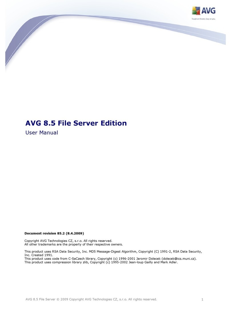 AVG AVG 8.5 FILE SERVER EDITION user manual