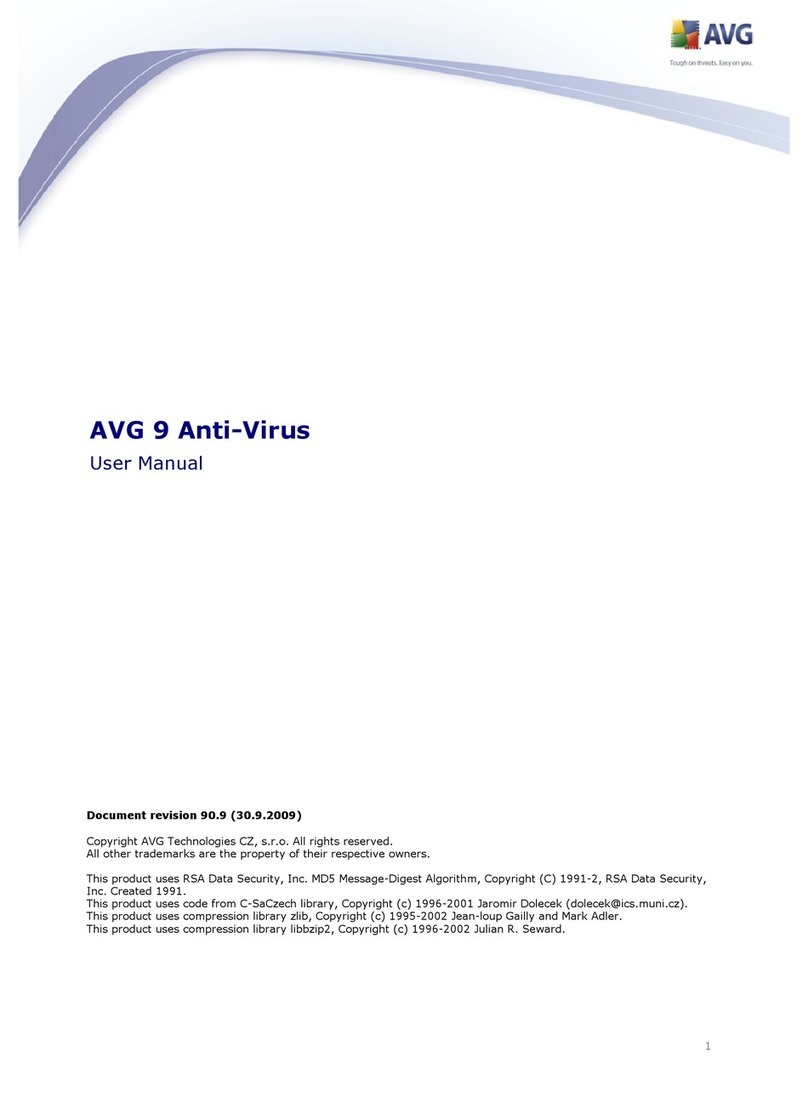 AVG ANTI-VIRUS 9 User manual