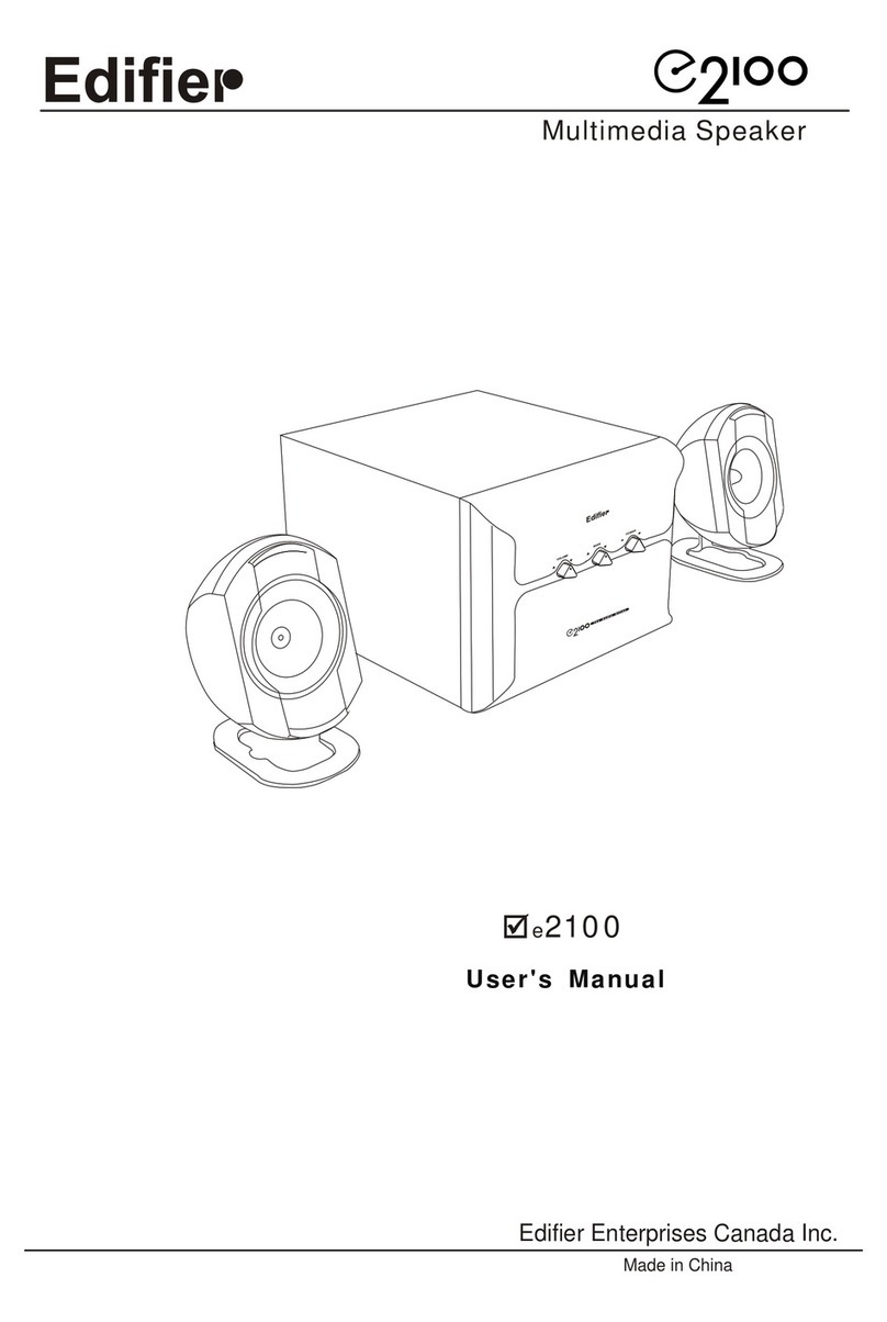 EDIFIER E2100 User manual