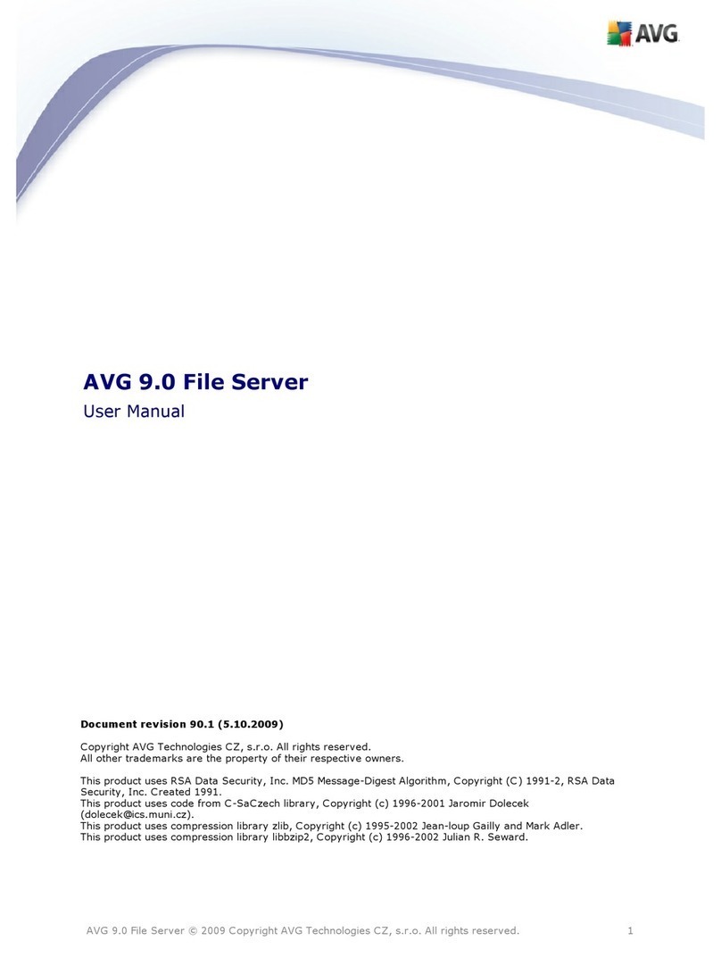 AVG 9.0 FILE SERVER - REV 90.1 User manual