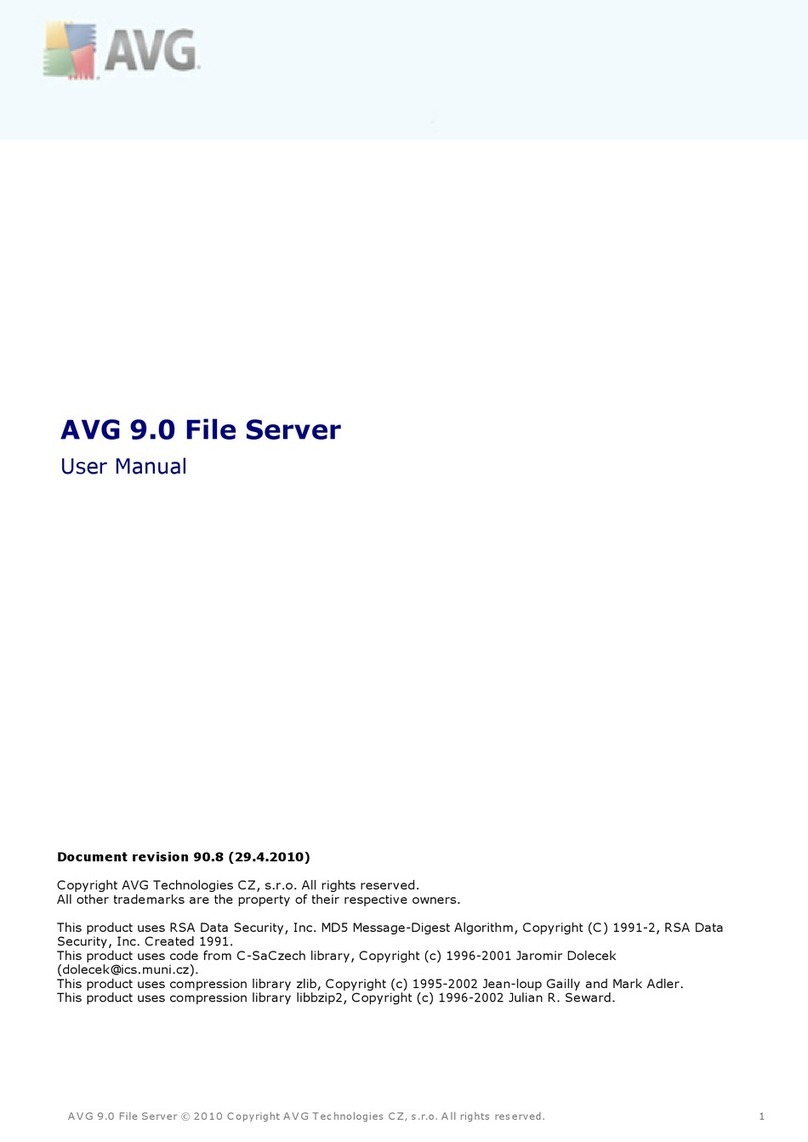 AVG 9.0 FILE SERVER - V 90.8 user manual