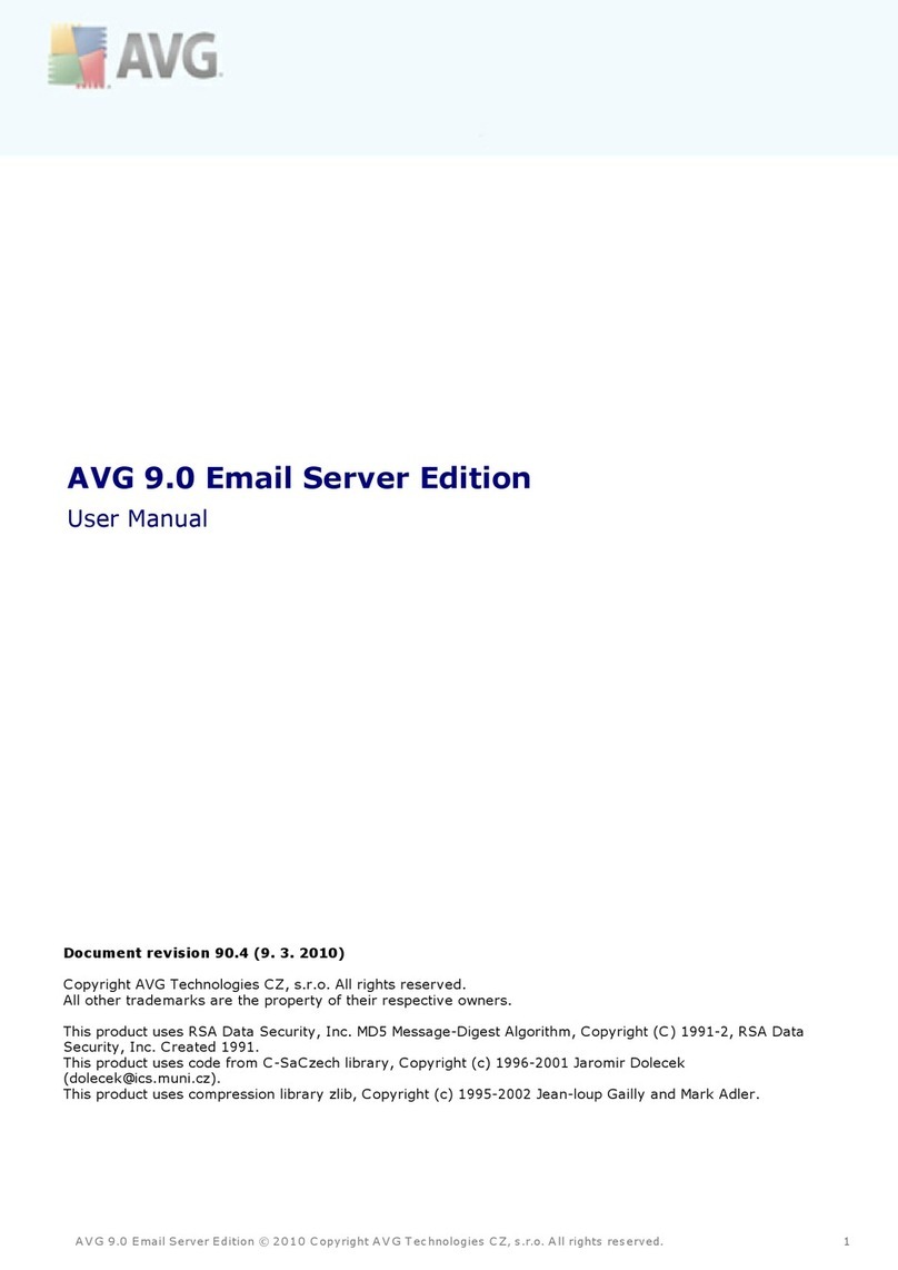 AVG 9.0 EMAIL SERVER EDITION - V 90.4 User manual