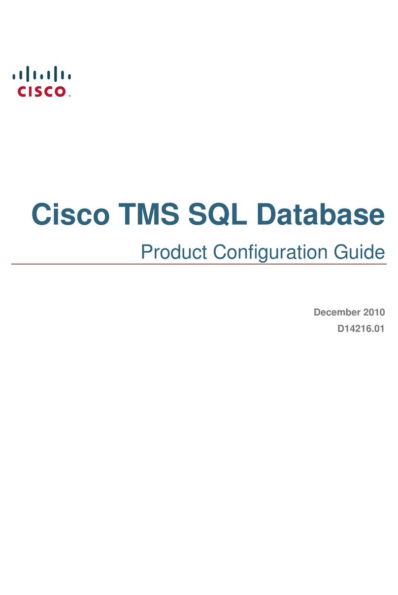Cisco TMS SQL DATABASE Configuration guide
