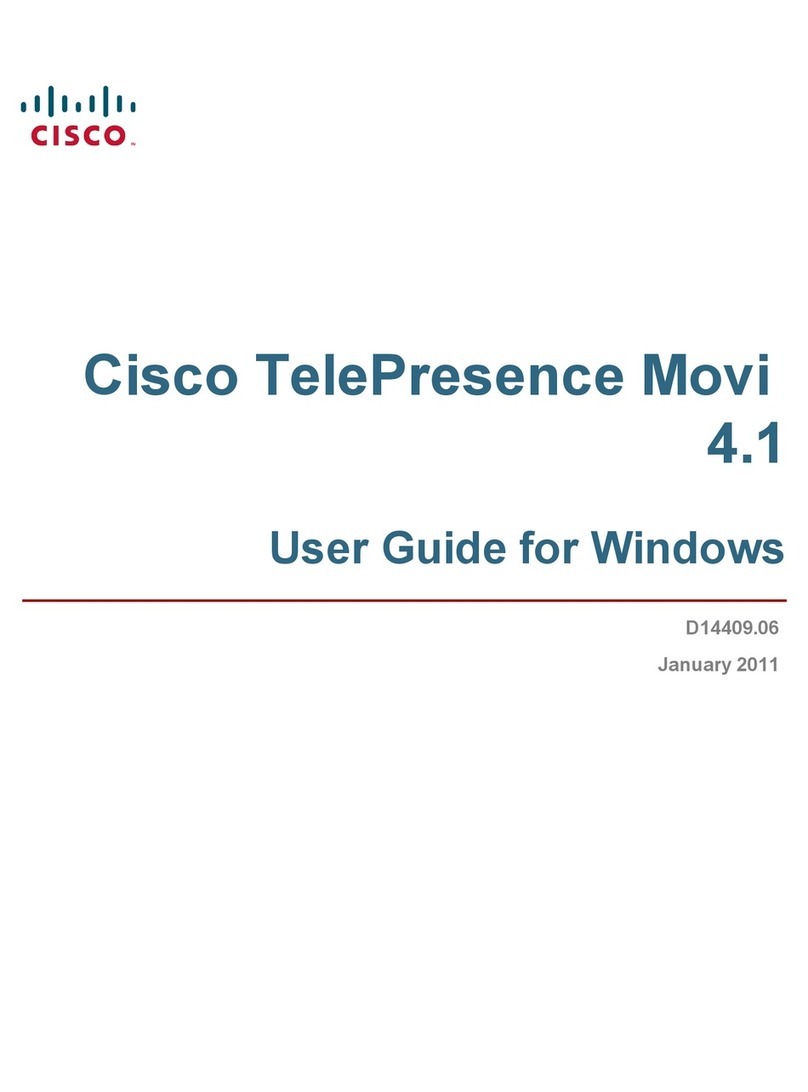 Cisco TELEPRESENCE MOVI 4.1 - FOR MAC OS X User manual