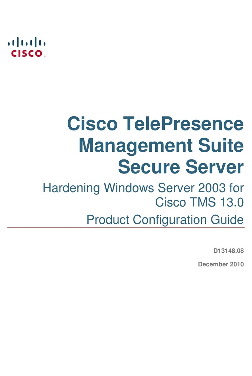 Cisco TELEPRESENCE MANAGEMENT SUITE SECURE SERVER - CONFIGURATION GUIDE... User manual