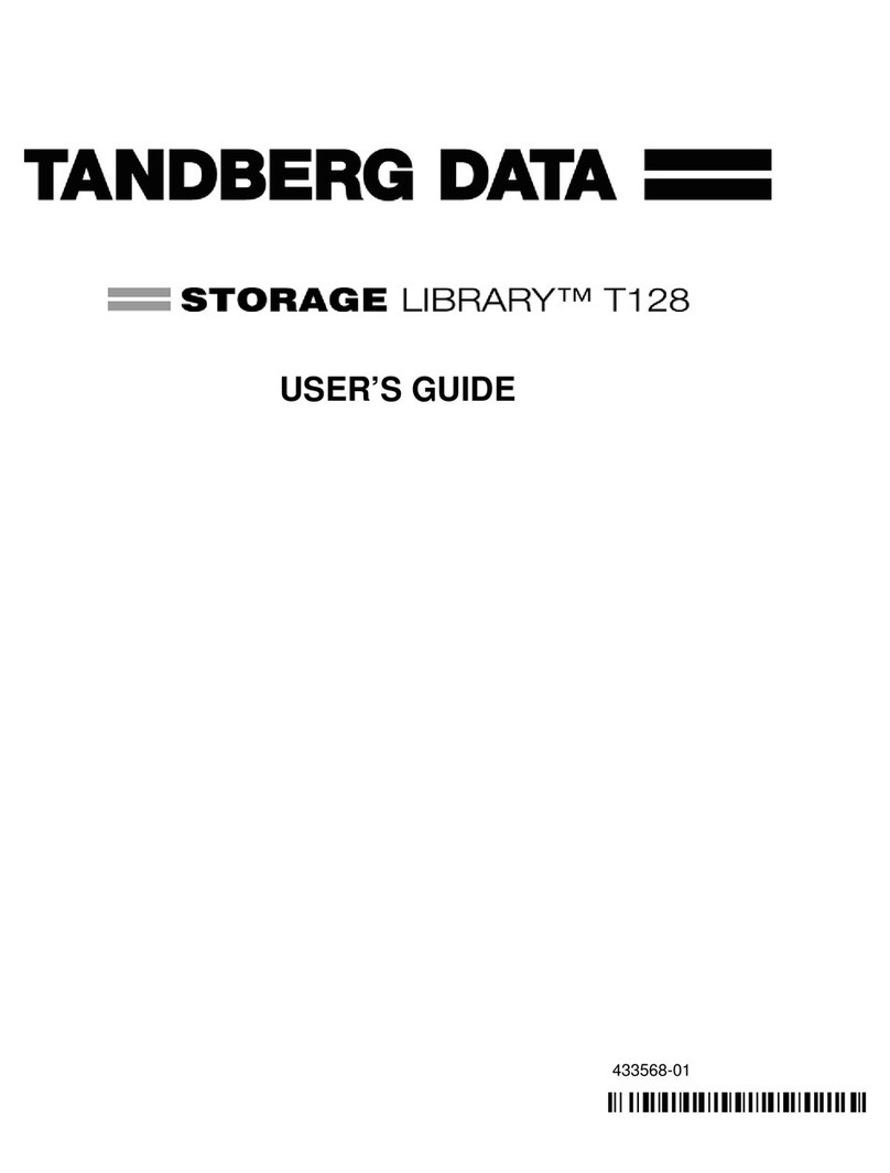 Tandberg Data Storage Library T128 User manual