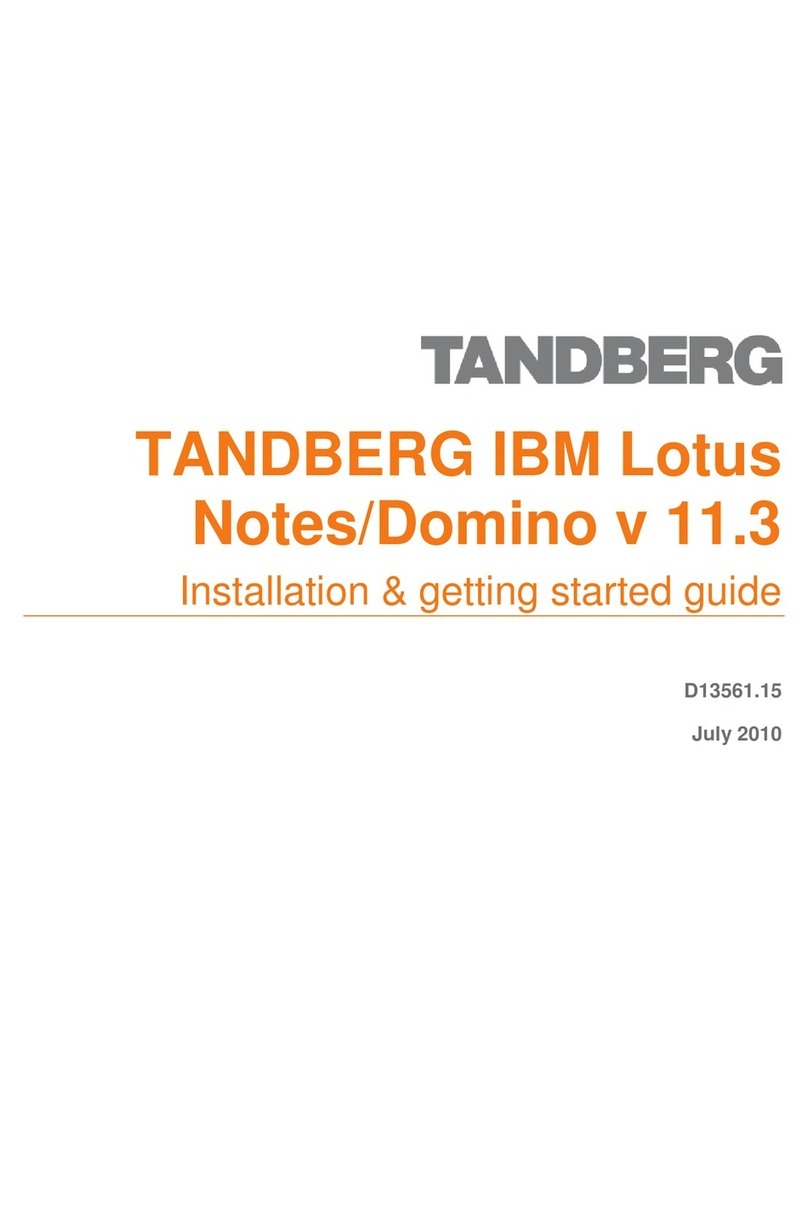 Tandberg Data IBM LOTUS NOTES-DOMINO V 11.3 - INSTALLATION AND ... Integration guide
