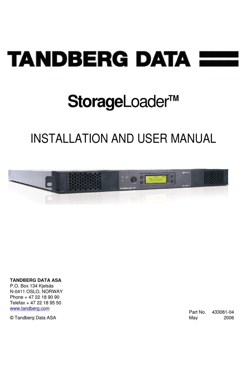 Tandberg Data StorageLoader User manual