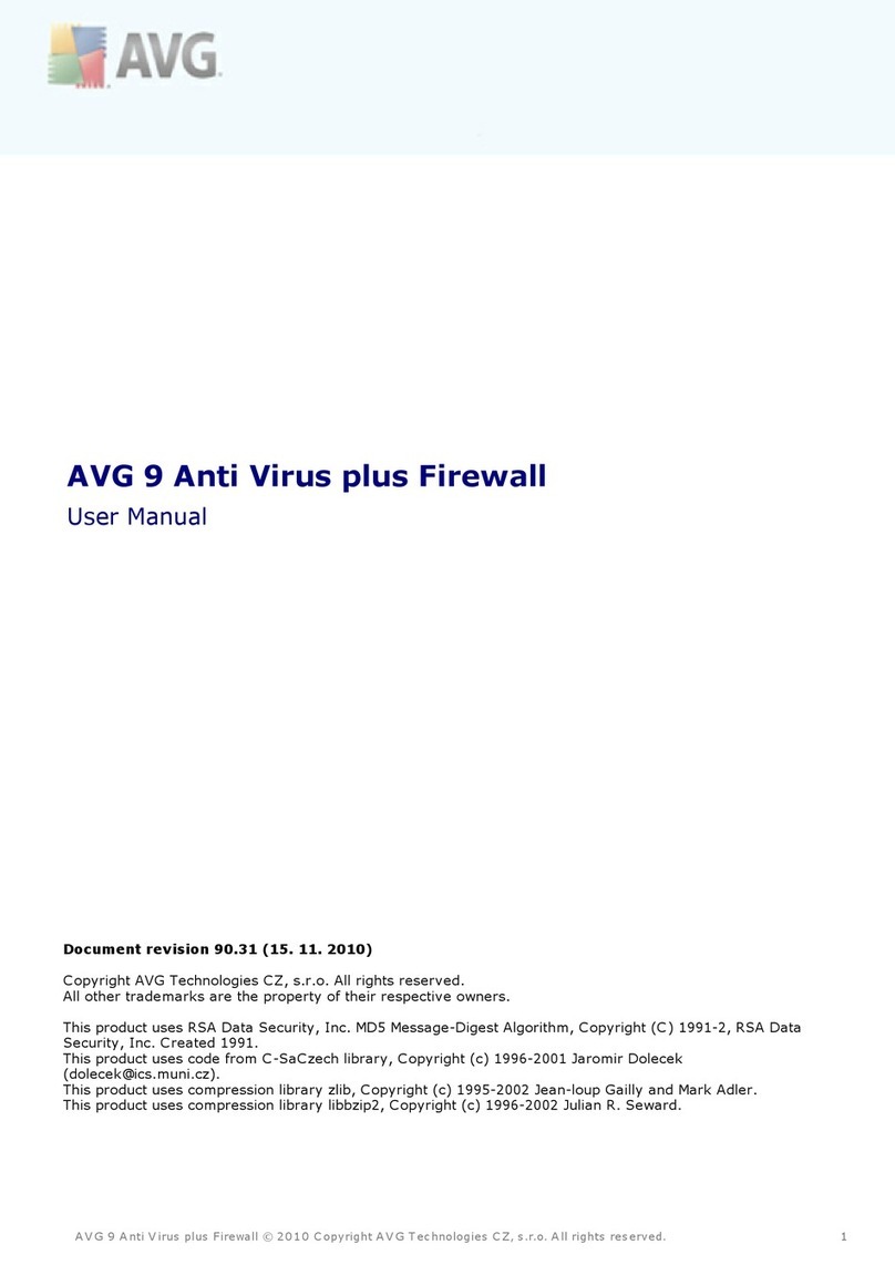 AVG ANTI VIRUS PLUS FIREWALL 9 - REV 90.31 user manual