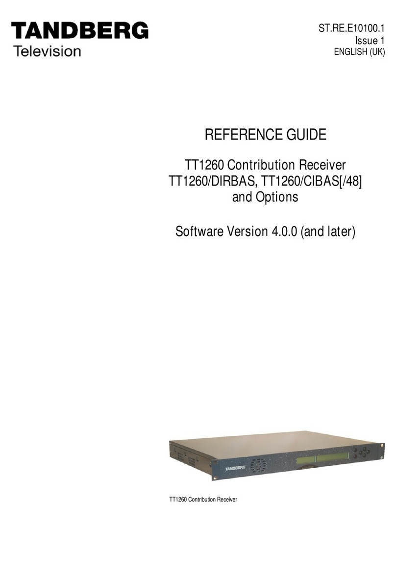 TANDBERG TT1260 User manual