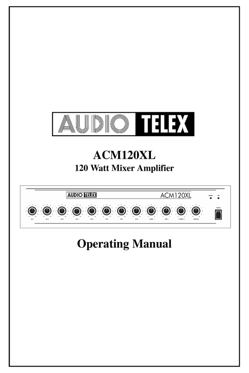 AUDIO TELEX ACM120XL User manual AUDIO TELEX ACM120XL User manual