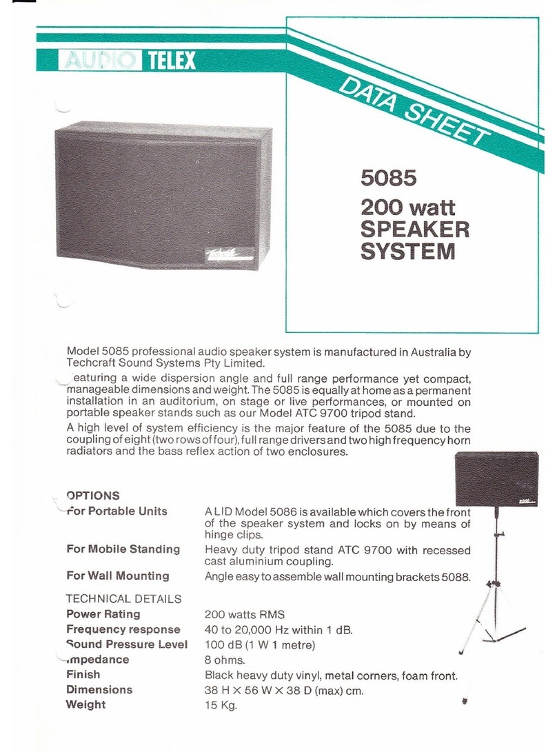 AUDIO TELEX 5085 datasheet