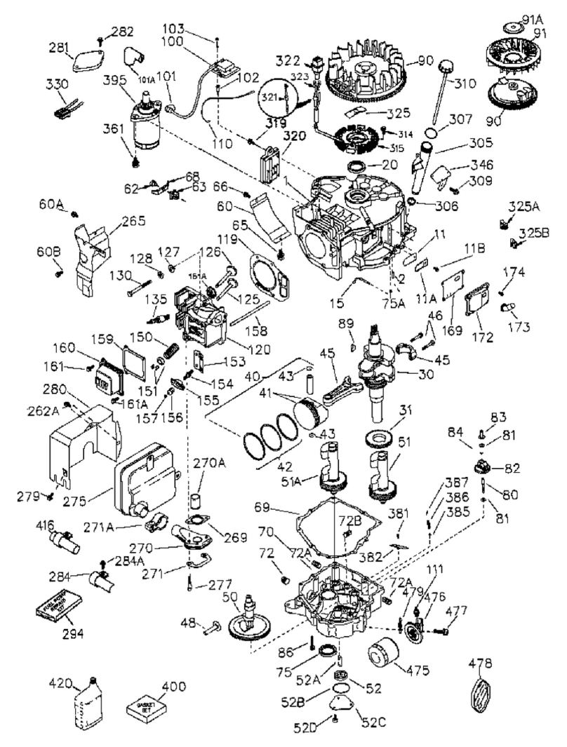 Tecumseh OHV155-204509E User manual