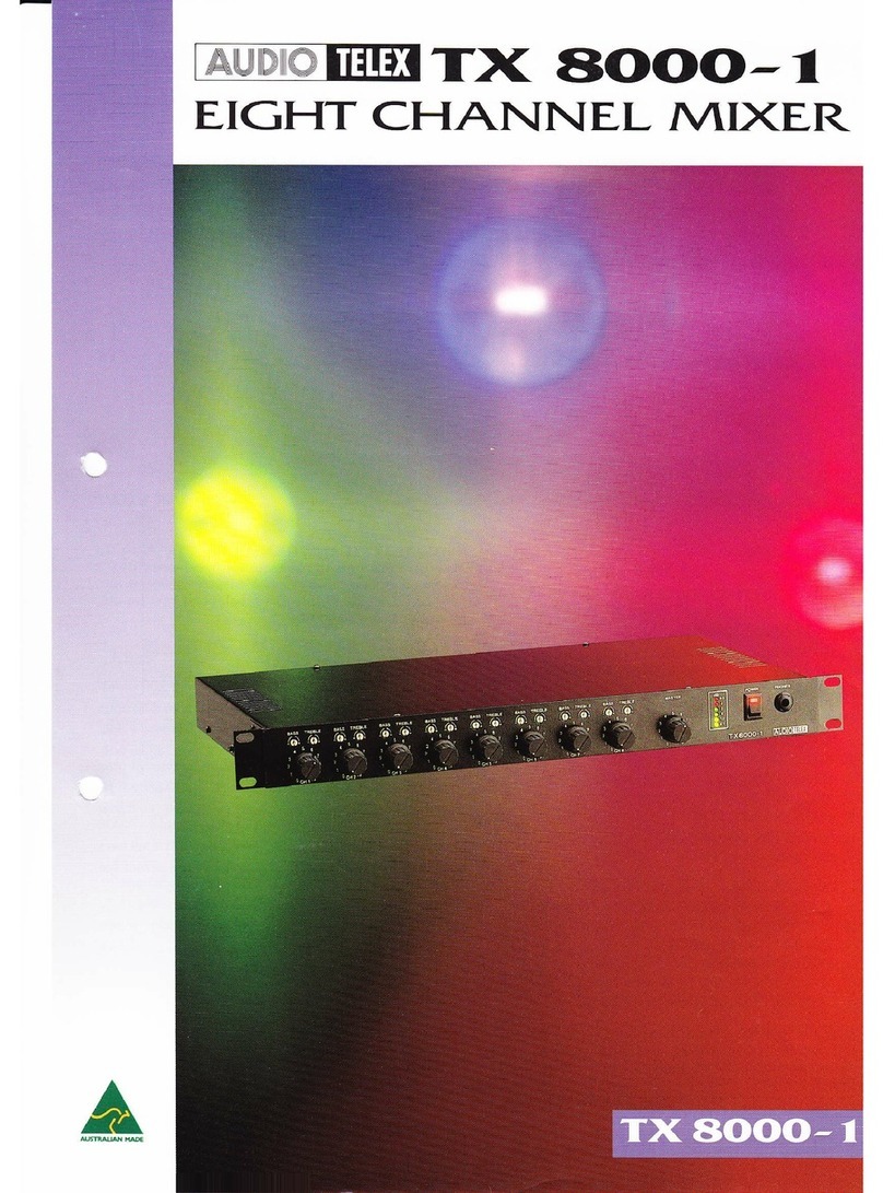 AUDIO TELEX TX 8000-1 brochure