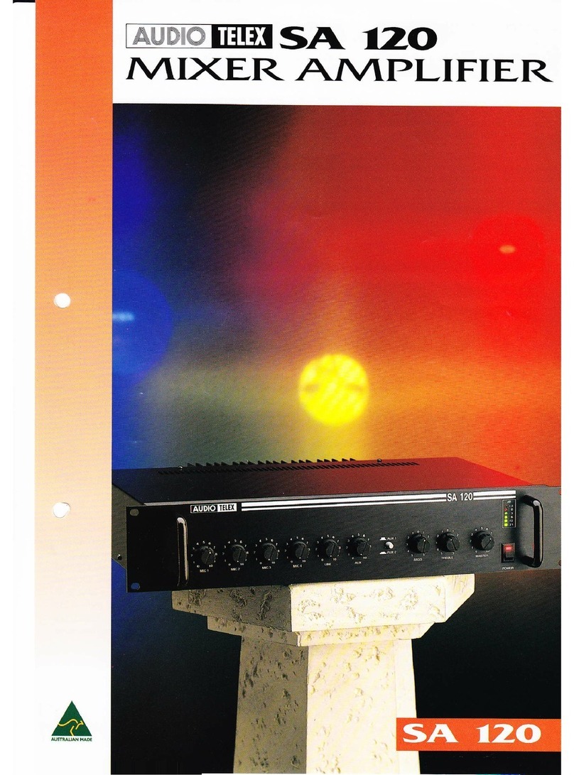 AUDIO TELEX SA120 Brochure & specs