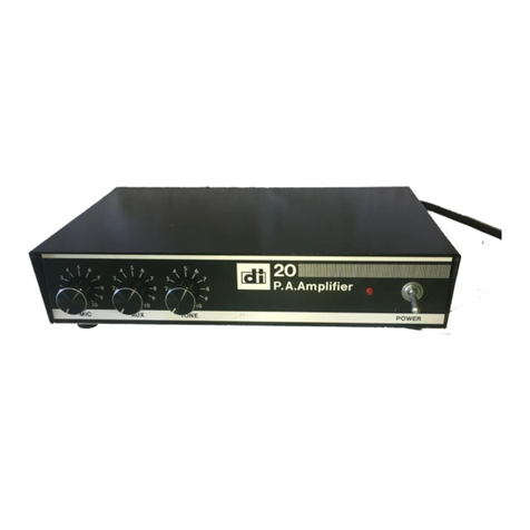 AUDIO TELEX DI 100 User manual