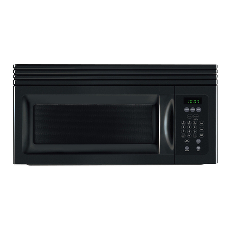 Frigidaire MWV150KB - 1.5 cu. Ft. Microwave Service manual