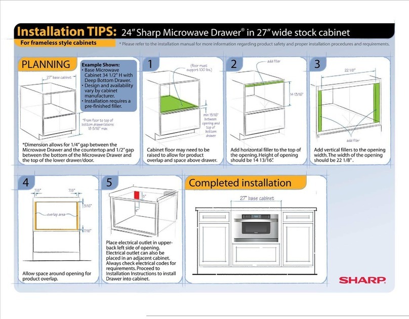 Sharp KB6021MW - 24 Insight Pro Microwave Drawer Assembly instructions