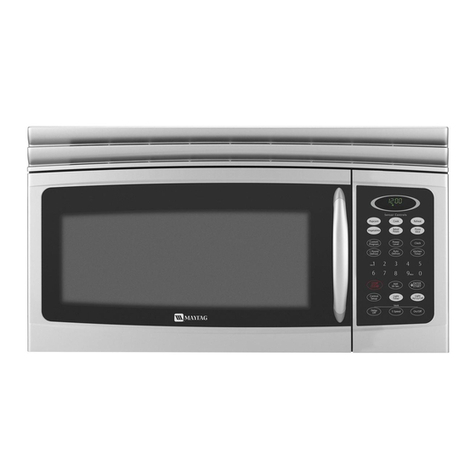 Maytag MMV5165BAB - 1.6 cu. Ft. Microwave User manual