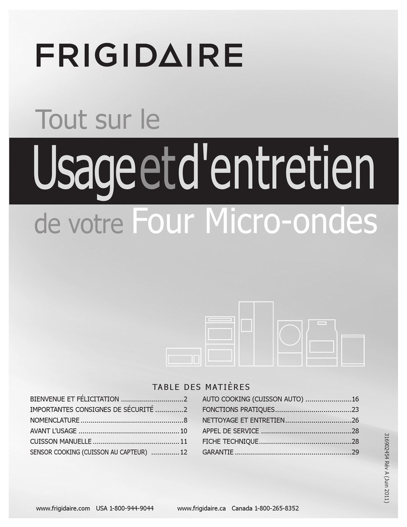 Frigidaire FGBM205KB Usage et d'entretien