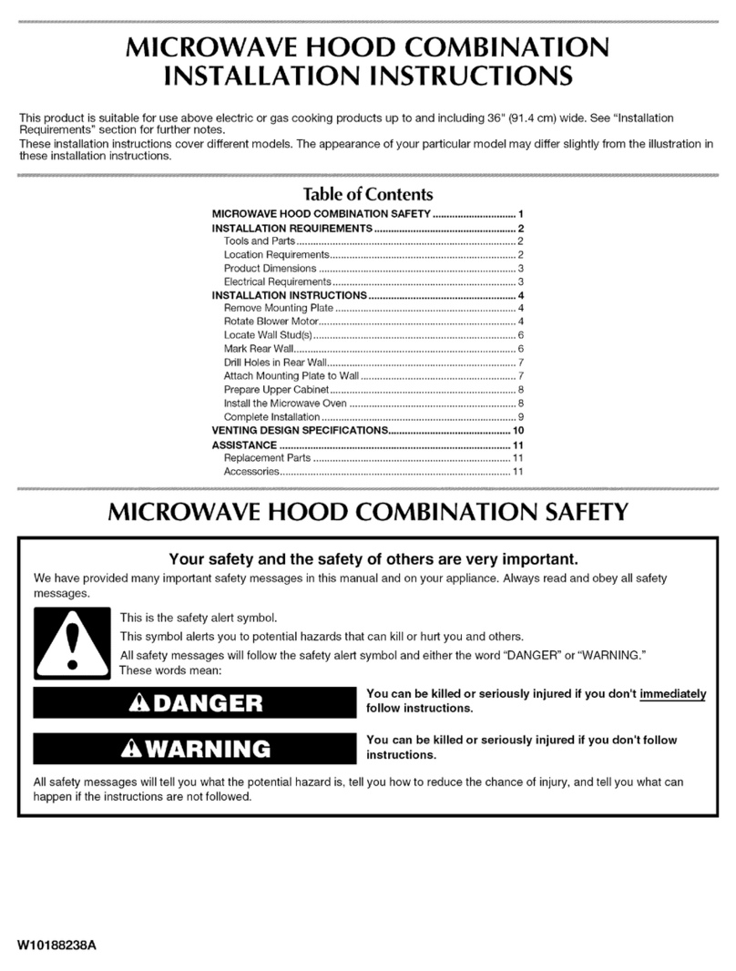 Maytag MMV4203DB - 2.0 cu. Ft. Combination Range... User manual