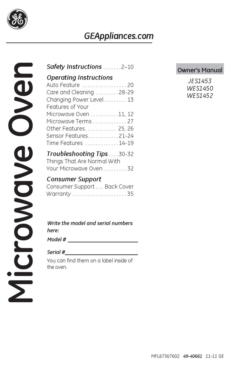 GE WES1450DSBB User manual