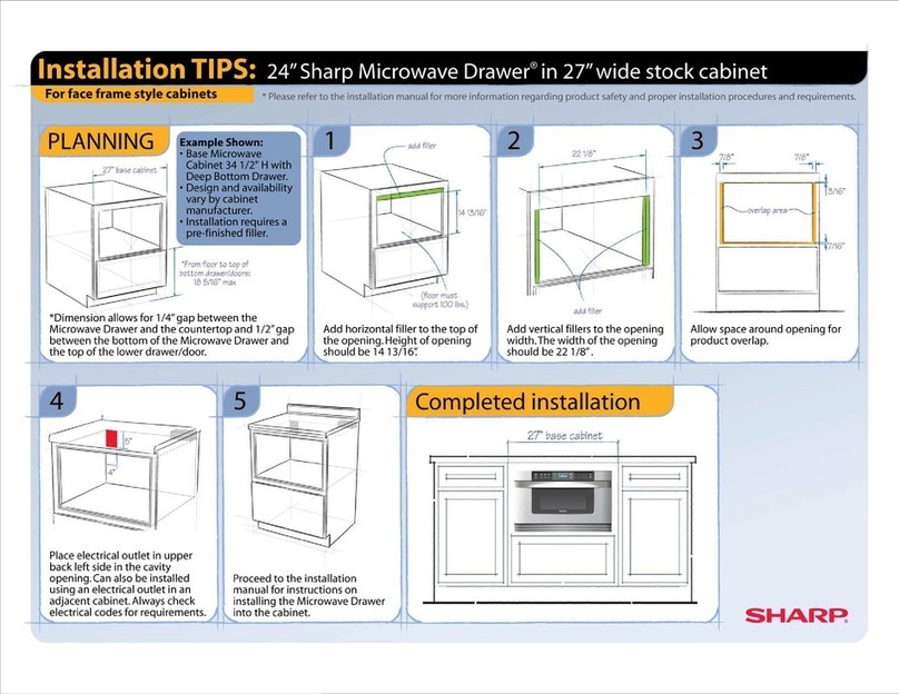 Sharp KB6021MW - 24 Insight Pro Microwave Drawer Assembly instructions