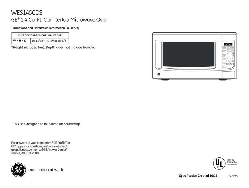 GE WES1450DSBB Manual