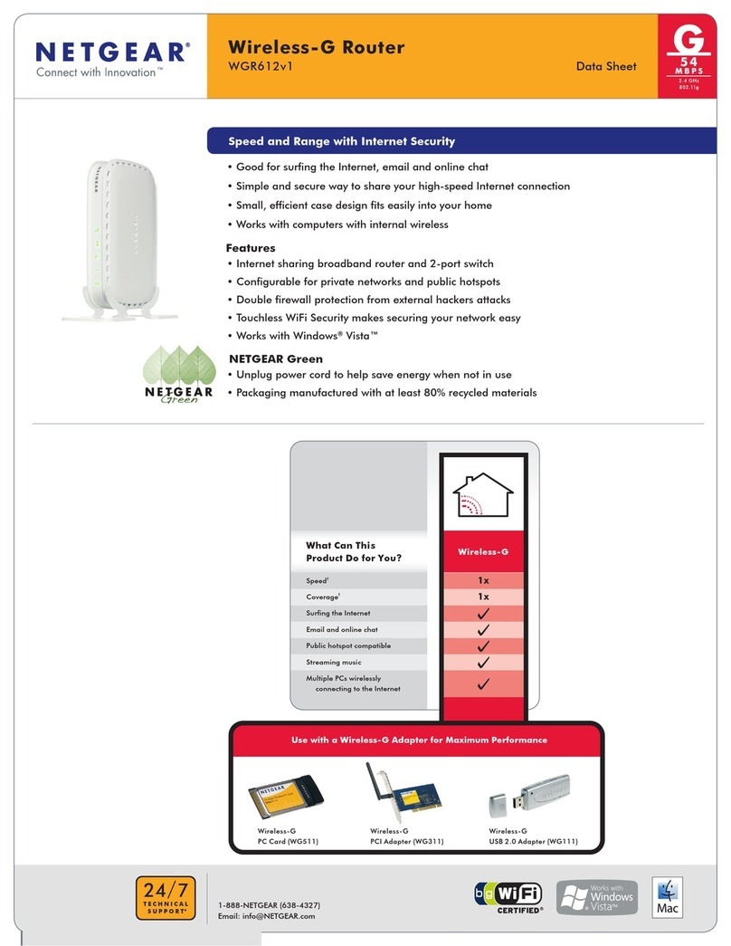 NETGEAR WGR612 - 54 Mbps Wireless Router User manual