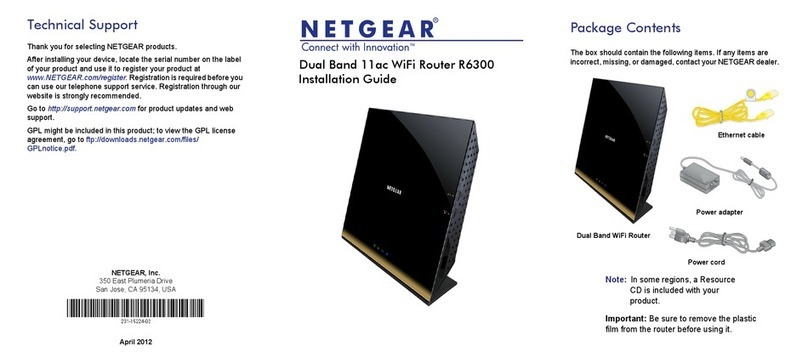 NETGEAR R6300 User manual NETGEAR R6300 User manual