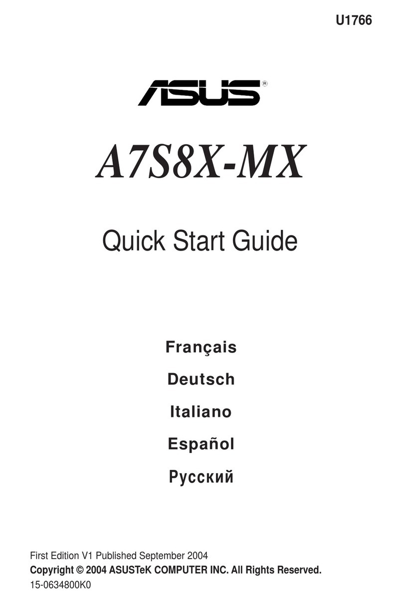 Asus Motherboard A7S8X-MX User manual
