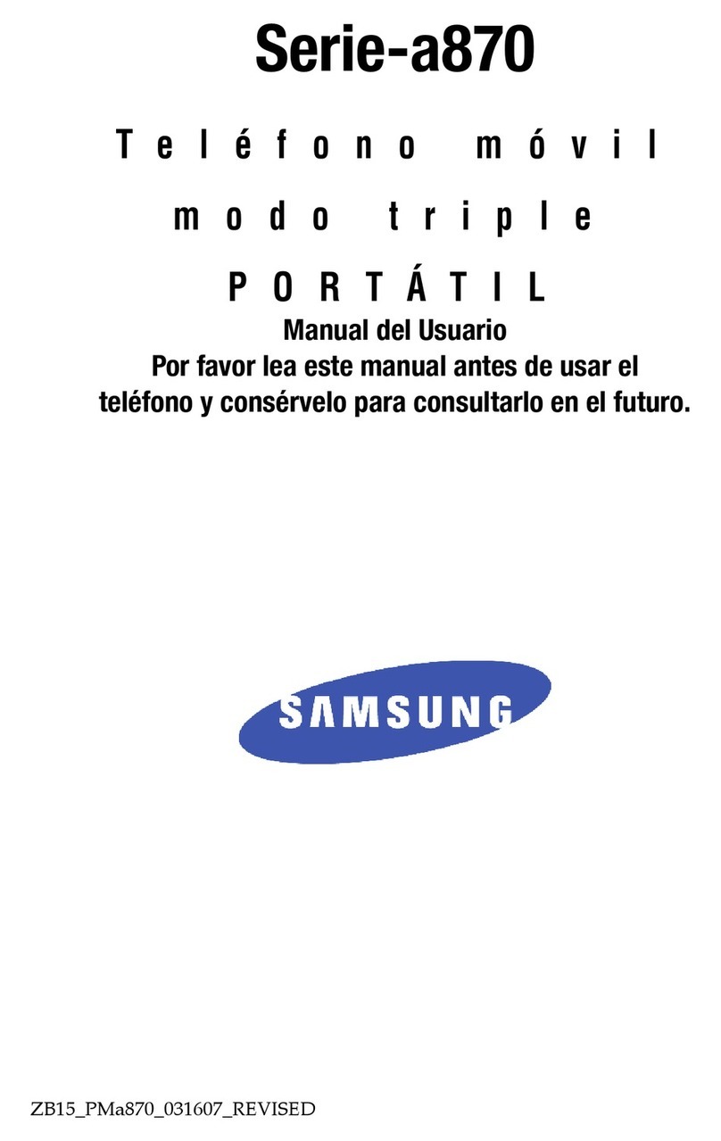 Samsung SCH A870 - Cell Phone - Verizon Wireless Manual Del Usuario